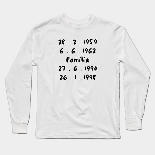 Family dates Long Sleeve T-Shirt by pepques